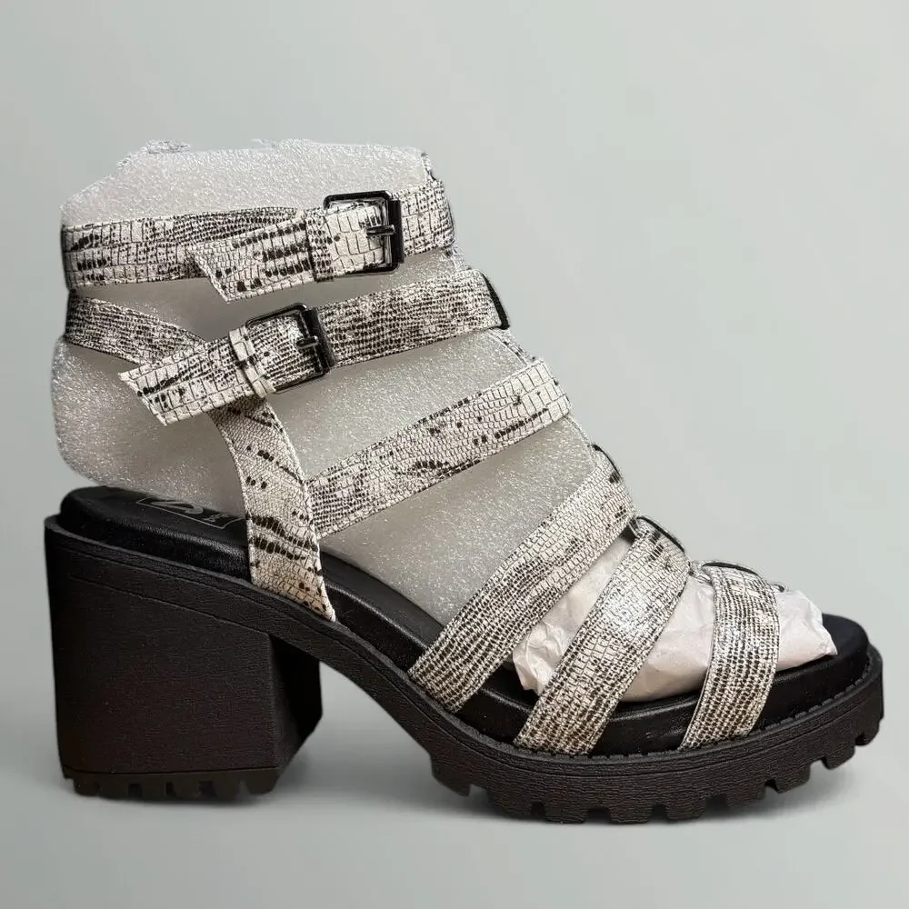 Dirty Laundry Fun Stuff Gladiator Heeled Sandal in White - Picture 1 of 8